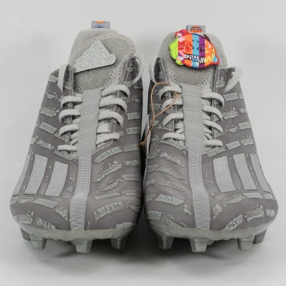 Adidas Men's Adizero 'Big Mood Silver' Football Cleats GY4380 Size 8